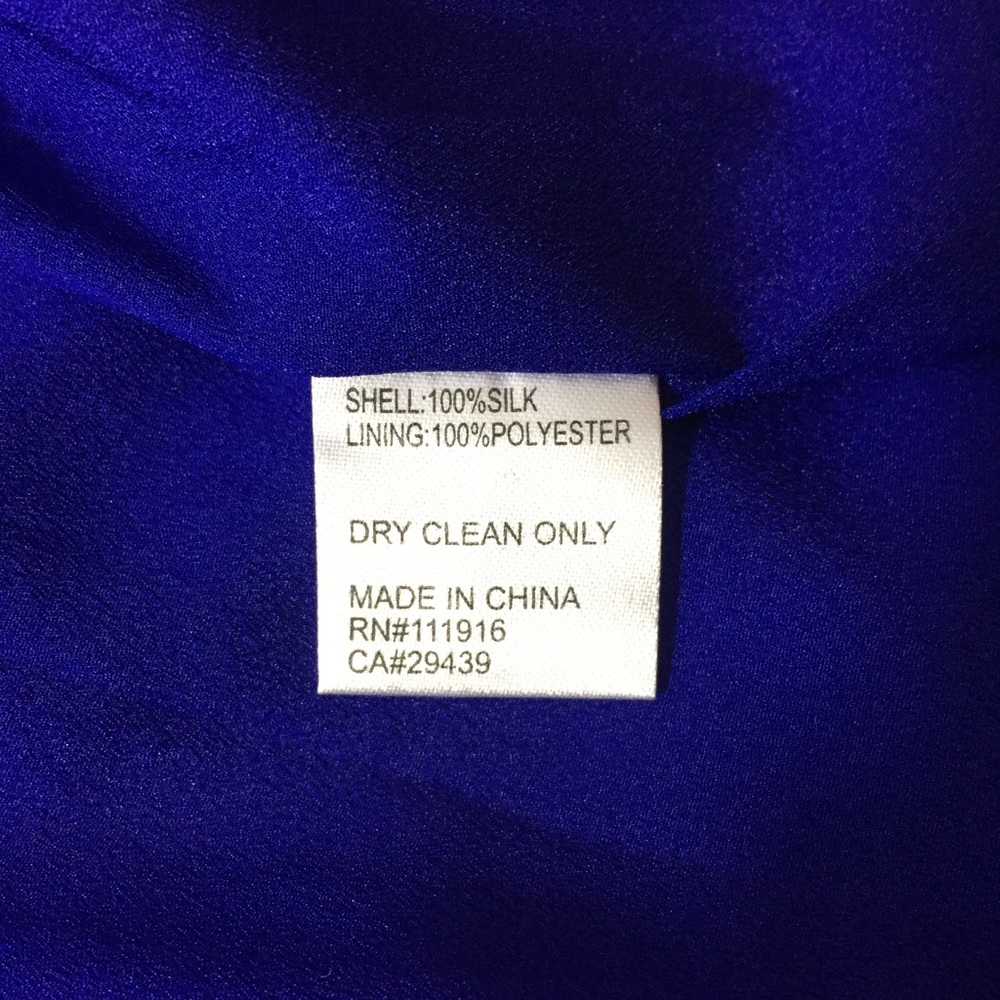 🆕 Yumi Kim Date Night Cobalt Blue Silk Dress - Picture 7 of 7